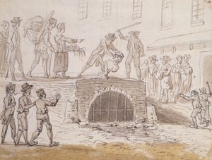 Bust of Marat Thrown in a Sewer, 5th February 1795 by French School