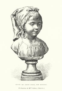 Bust of a young girl, by French sculptor Jean-Antoine Houdon, late 18th or early 19th Century