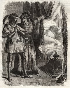By Lifting a Door, He Showed the Husband His Own Wife Lying Naked. Louis I of Valois Duke of Orleans (1372-1407), Made Raoul d