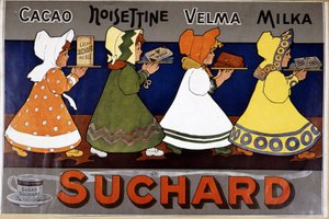 Cacao Suchard - Advertising label