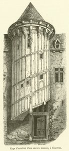 Staircase of an Old Manor, in Chartres (engraving)