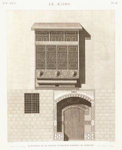 Cairo: elevation of the house of Ibrahim Kikheyd el Sennary by French School
