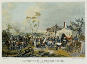 Capitulation of the Citadel of Antwerp (Flanders, Belgium), 29 November 1792 by French School
