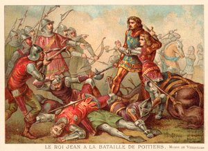 Capture of John II of France at the Battle of Poitiers