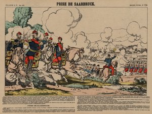 Capture of Saarbrucken by the French, Franco-Prussian War, 2 August 1870 by French School
