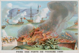 Capture of the Forts of Tourane, 1859 by French School