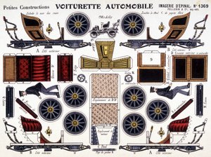 Car cart: Petites Constructions, 19th century by French School