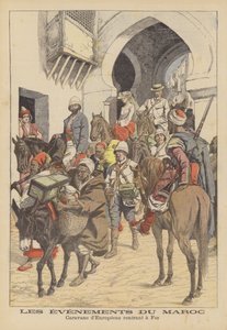 Caravan of Europeans Returning to Fez, Morocco