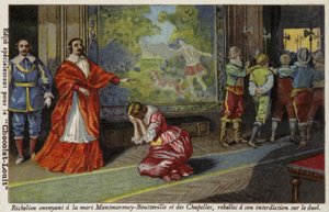 Cardinal Richelieu Sending Francois de Montmorency-Bouteville and the Comte de Chapelles to be Executed for Defying His Ban on Duelling, 1627 by French School