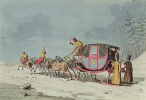 Carriage on Sledges by French School