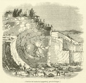 Basalt quarry of Langenberg, near Cologne by French School