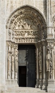 Cathedral of Chartres, Bay to the Left of the Royal Gate Facing West by French School