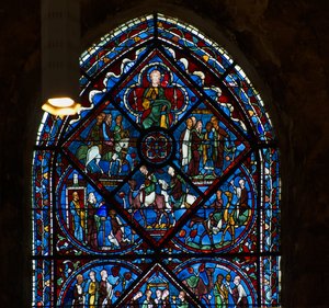 Cathedral of Chartres, Stained Glass: The Life of Joseph (detail) by French School