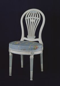 Chair with back in the shape of a Montgolfiere, 18th century