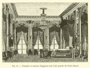 State bedroom in the left wing of the Palais-Royal