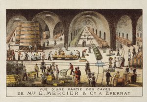 Champagne Cellars of E Mercier & Co, Epernay, France