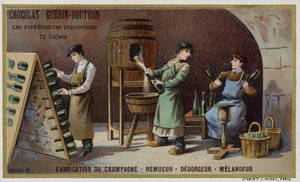 Champagne manufacturing by French School