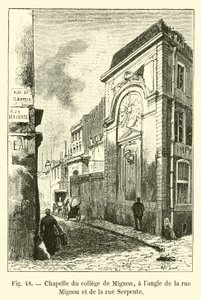 Chapel of the College of Mignon, at the Corner of Rue Mignon and Rue Serpente by French School