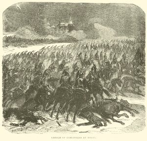 Charge of Cuirassiers at Eylau by French School