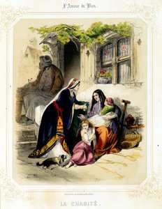 Charity. In love of the good of Sauvageot, second half of the 19th century