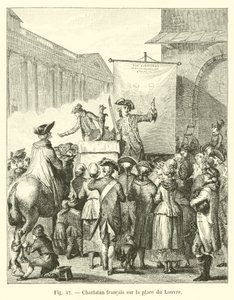 French charlatan on the place du Louvre by French School