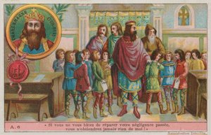 Charlemagne, Founder of the Carolingian Empire (768-814) by French School