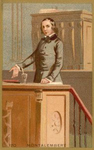 Charles Forbes Rene de Montalembert, French Historian