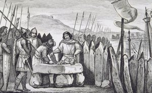 Charles III the Fat Pays off the Viking Invaders in 886, from 