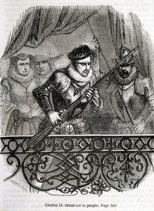 Charles IX pulling on the people - in “Histoire de France” by L.-P. Anquetil by French School