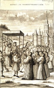 Charles VII entered Caen in 1450 by French School