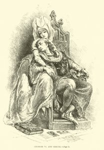 Charles VI and Odette by French School