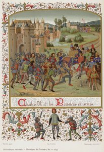 Charles VI and the Parisians in Arms by French School