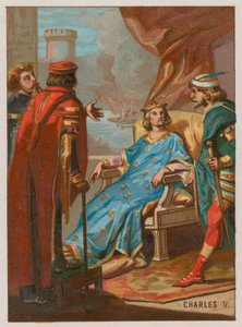 Charles V at the Battle of Poitiers by French School