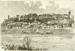 Chateau of Chinon by French School