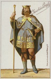 Childebert II by French School