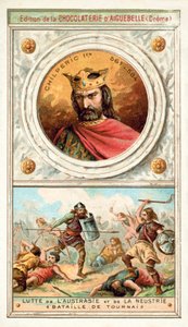 Chilperic I and the struggle between Austrasia and Neustria at the Battle of Tournai, 6th Century