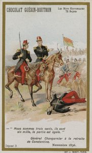Chocolat Guerin-Boutron trade card, Historic Words series