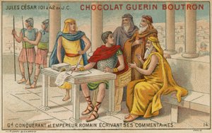 Chocolat Guerin Boutron trade card by French School