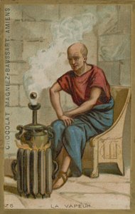 Chocolat Magniez-Baussart trade card by French School