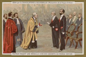 Chocolat dAiguebelle trade card by French School