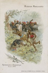 Chocolat dAiguebelle trade card, Marchand Mission by French School
