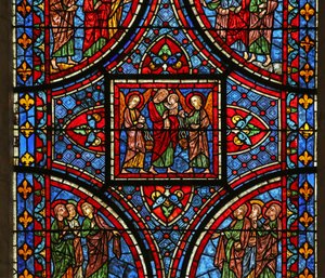 Christ Carrying the Soul of His Mother (the Angels are Partly Modern)