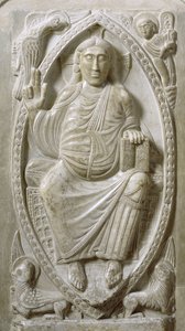 Christ in Majesty, from the ambulatory by French School
