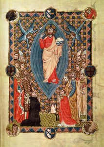 Christ in Majesty with Saints, from the Pontifical of Bishop Pierre de la Jugie
