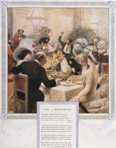 Christmas at Montmartre, Christmas Eve dinner in a luxurious restaurant