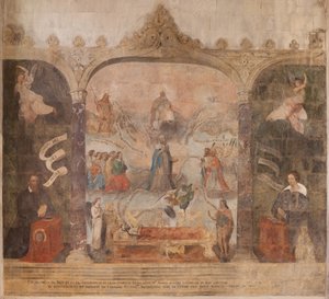 The glorification of Mary (fresque dite de la bonne mort) by French School