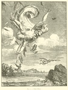 Fall of Icarus (engraving) by French School
