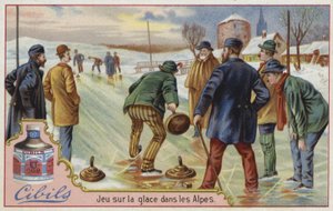 Cibils card featuring curling by French School