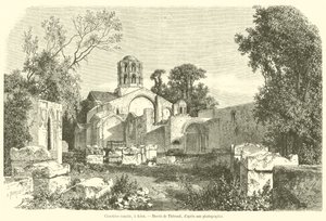 Roman Cemetery, in Arles (engraving) by French School