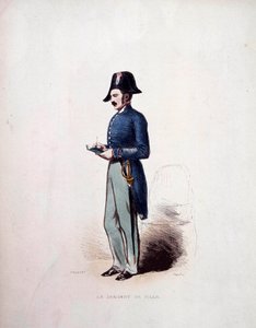City Sergeant Uniform of member of the police forces under the Monarchy of July (1830-1848) 19th century by French School
